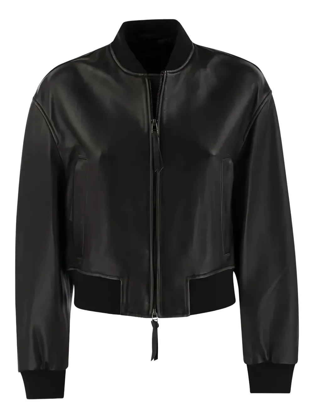Weekend Max Mara zip-front bomber jacket | Black | Image 1