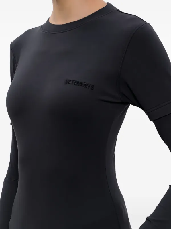 VETEMENTS レイヤード ロングTシャツ | ブラック | FARFETCH JP