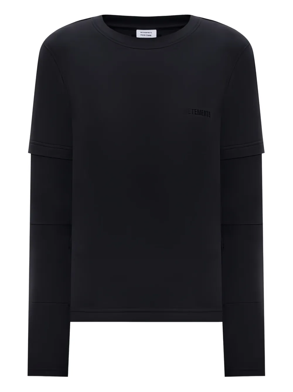 VETEMENTS layered long-sleeve T-shirt - Nero