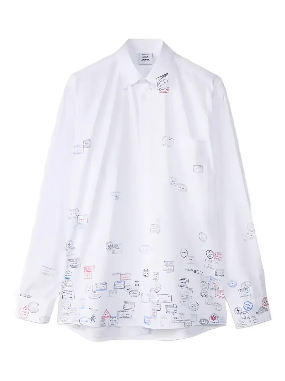 VETEMENTS camisa con estampado gráfico | blanco | Image 1