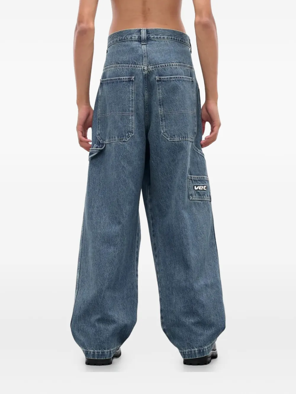 Vetements Hip Hop Jeans In Blue