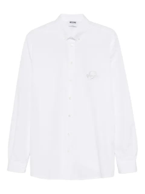 Moschino embroidered-logo shirt