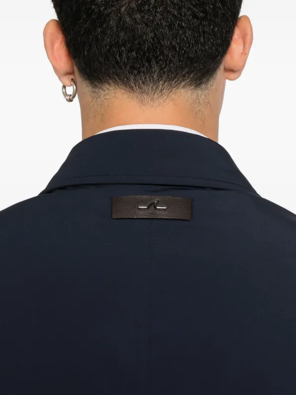 Paul & Shark x Loro Piana Buttoned welt-pocket Coat | Blue