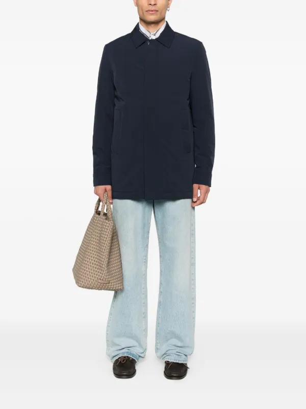 Paul & Shark x Loro Piana Buttoned welt-pocket Coat | Blue