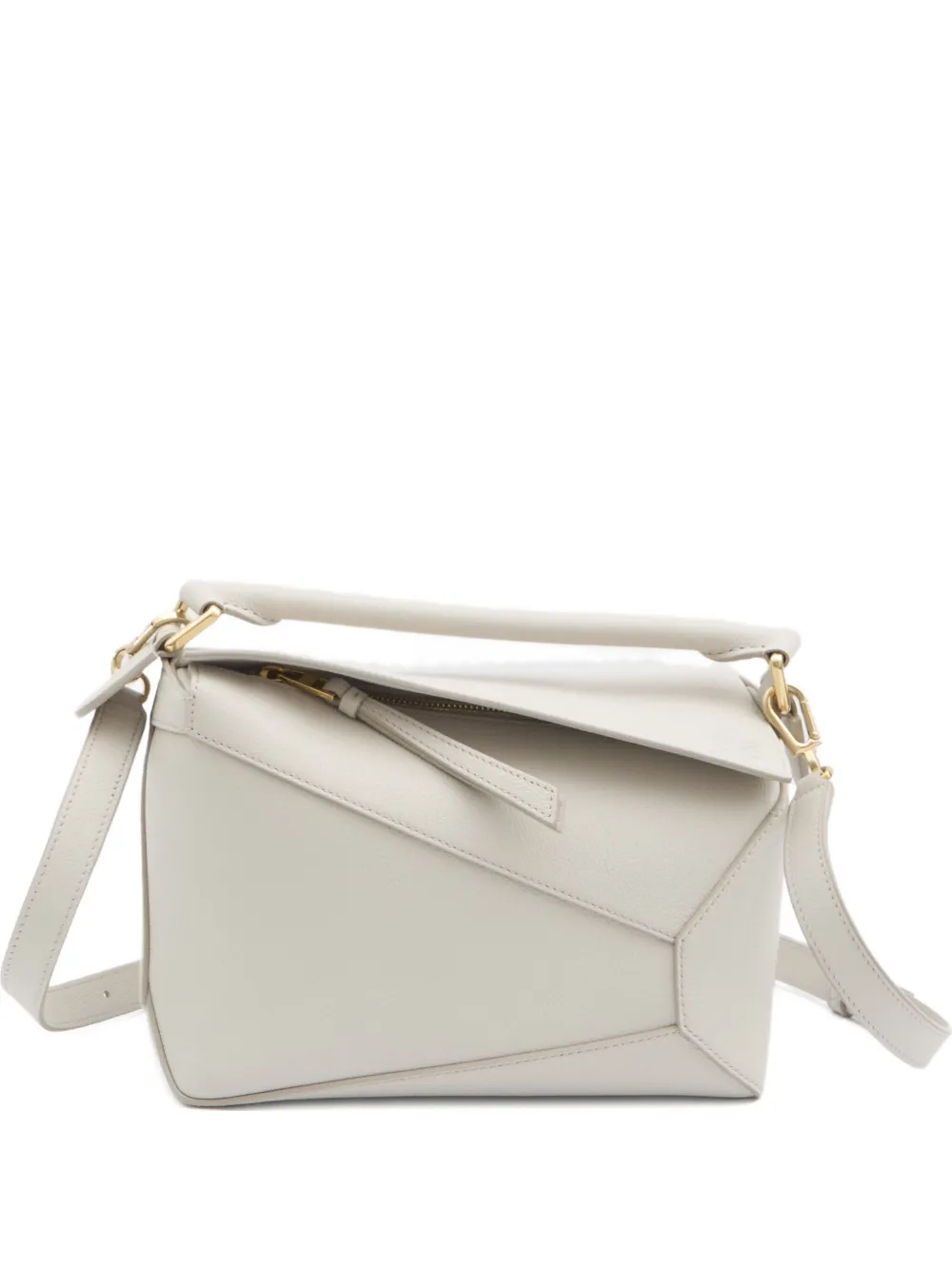LOEWE Puzzle Edge kleine shopper Beige