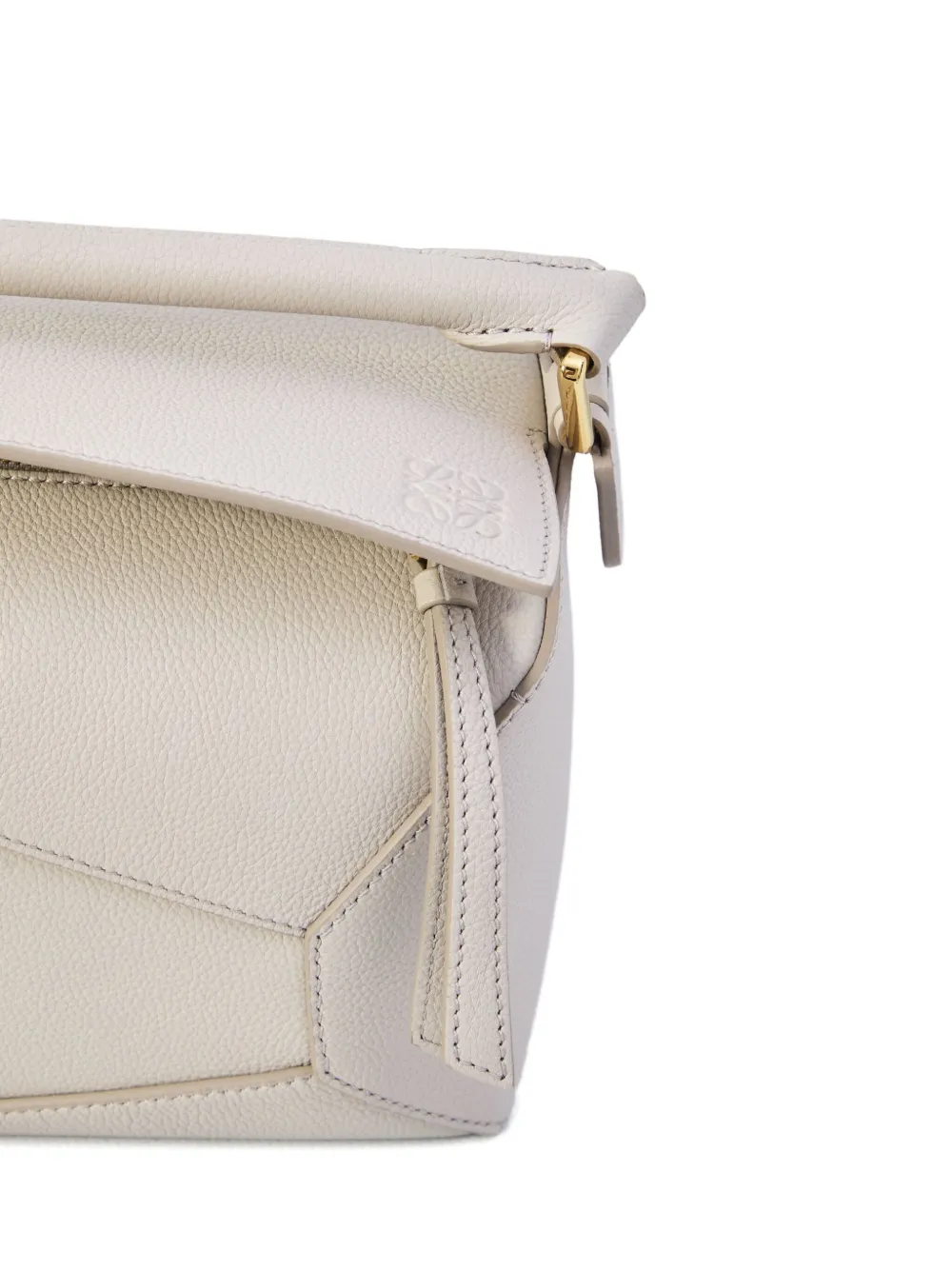 LOEWE Puzzle Edge kleine shopper Beige