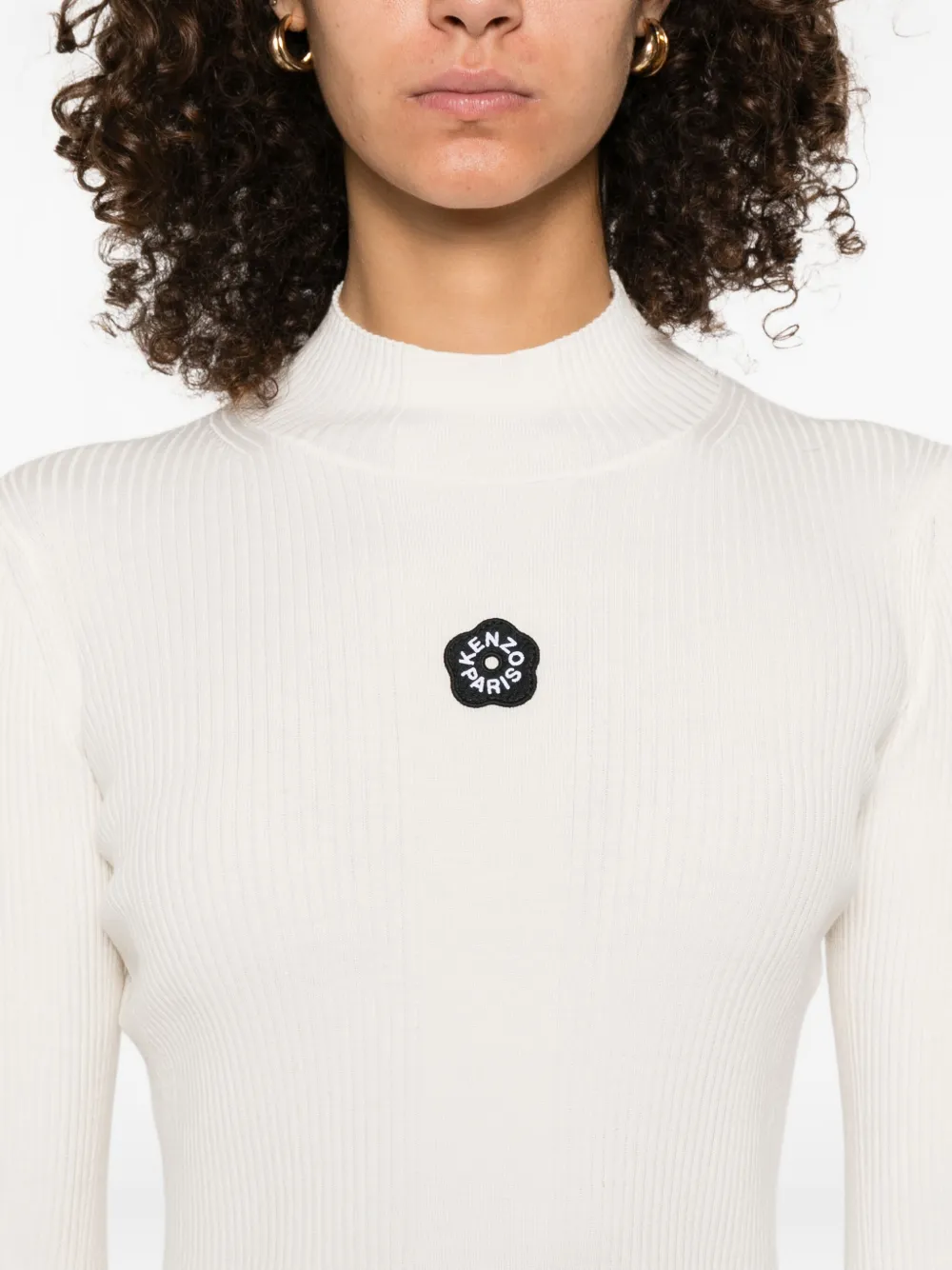 Kenzo Boke Flower 2.0 top met col Wit