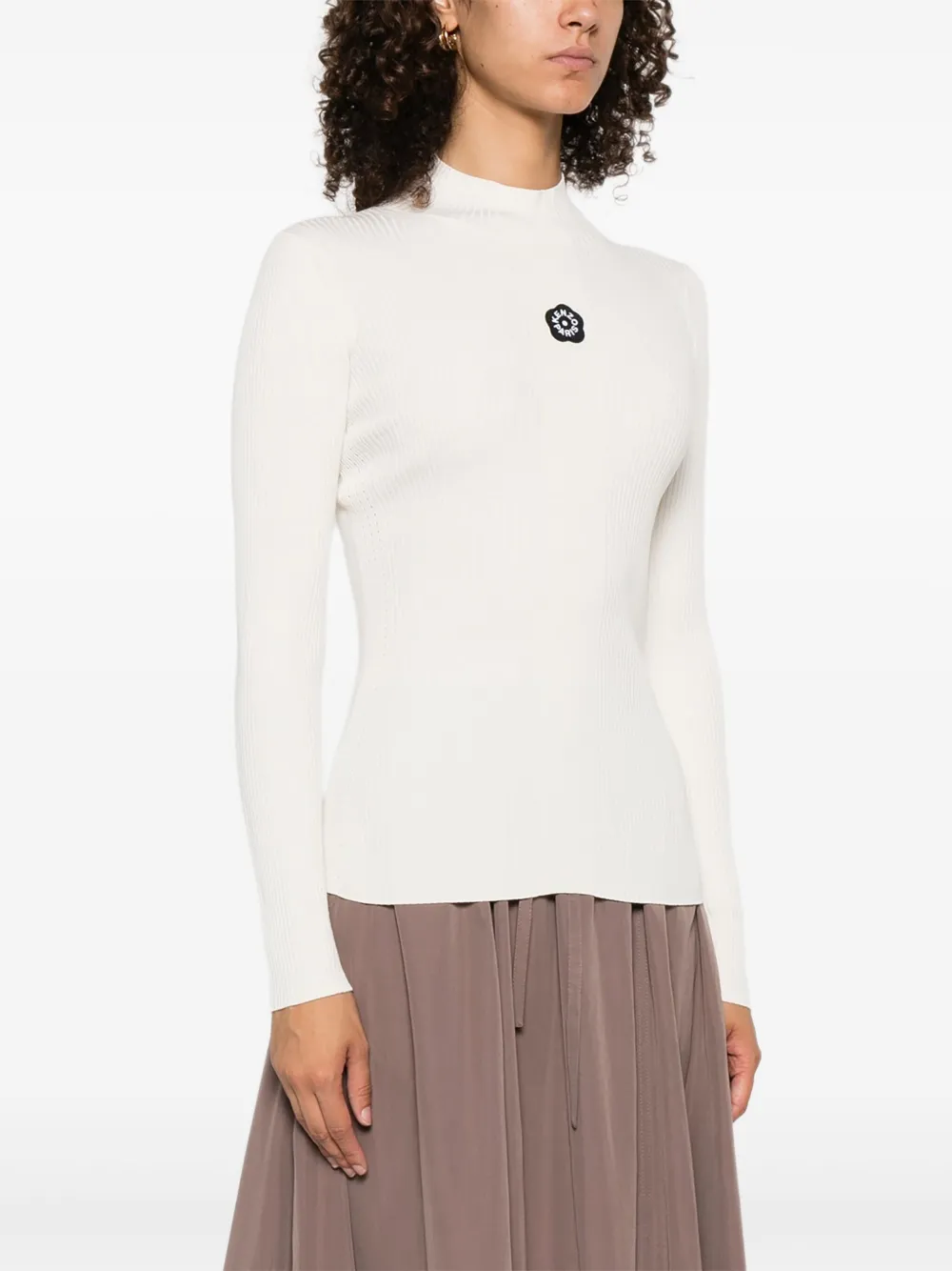 Kenzo Boke Flower 2.0 top met col Wit