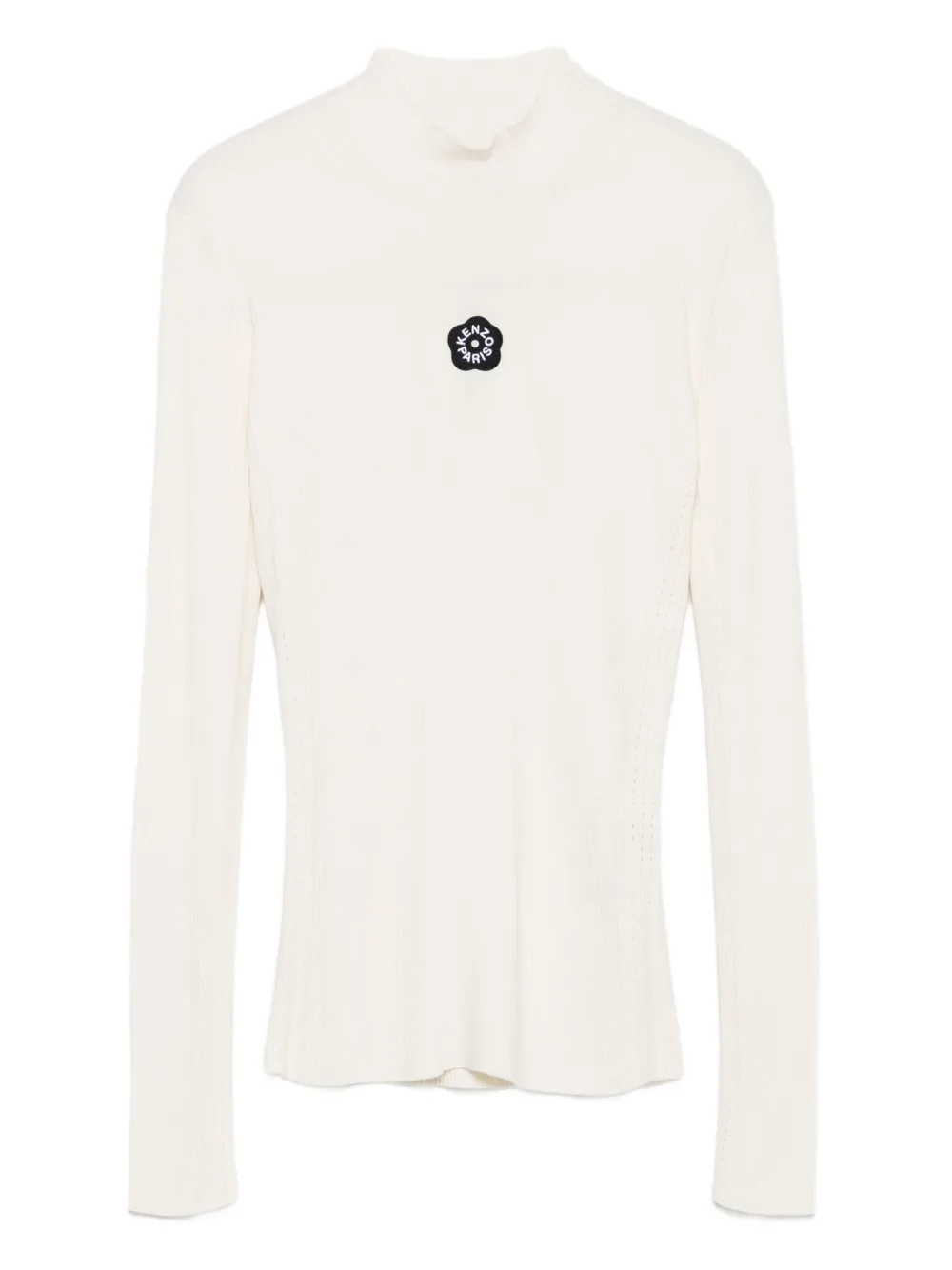 Kenzo Boke Flower 2.0 Mock-neck Top In Black