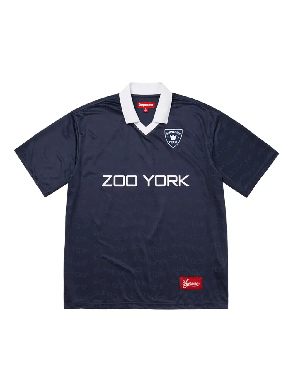 Supreme Zoo York Soccer Jersey "SS 25 Blue" T-shirt Blauw
