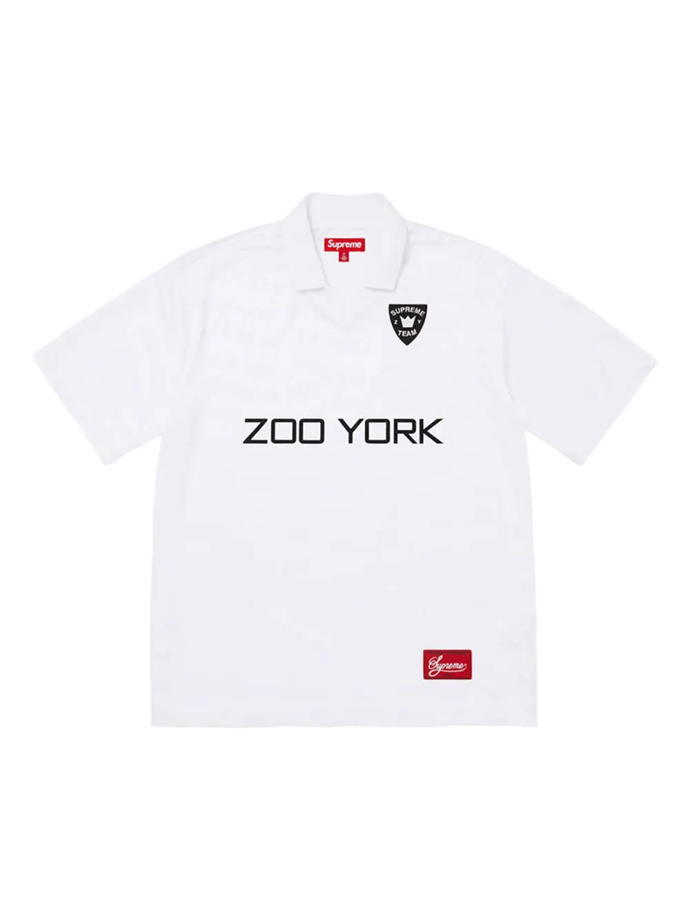 Supreme Zoo York Soccer Jersey "SS 25 White" T-shirt Wit