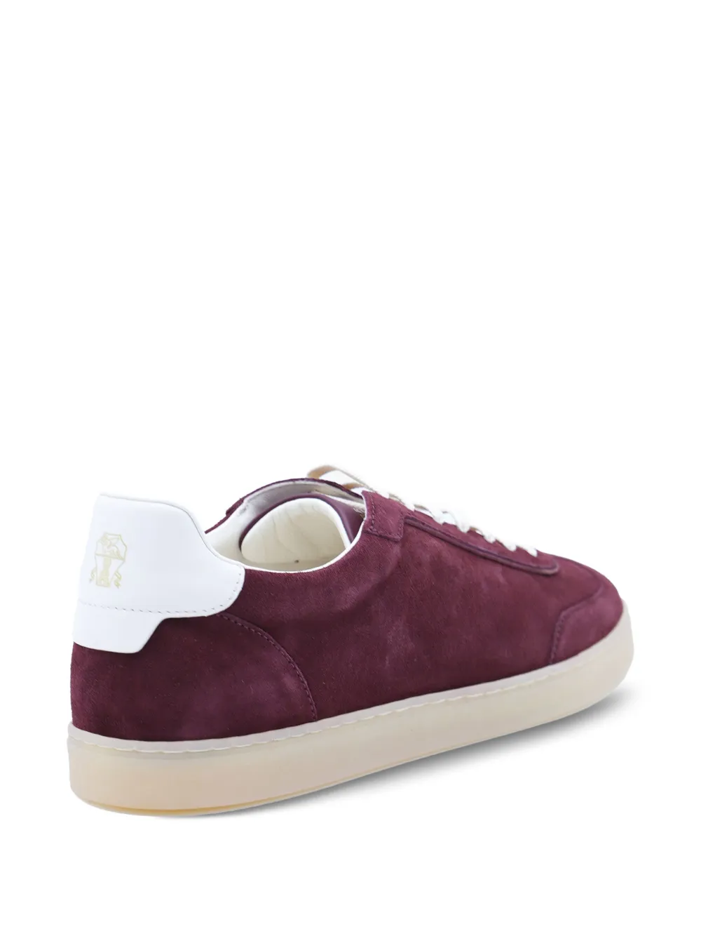 Brunello Cucinelli Suède leren sneakers Rood