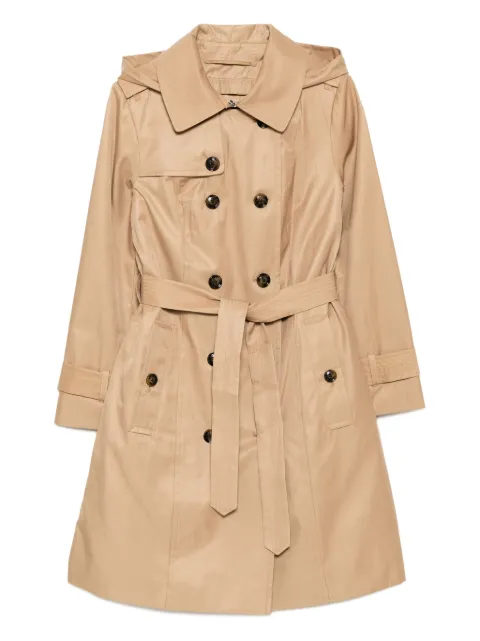 London Fog belted hooded trench coat