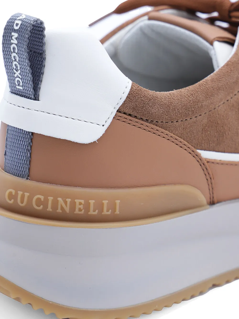 Brunello Cucinelli suede leather sneakers Neutrals