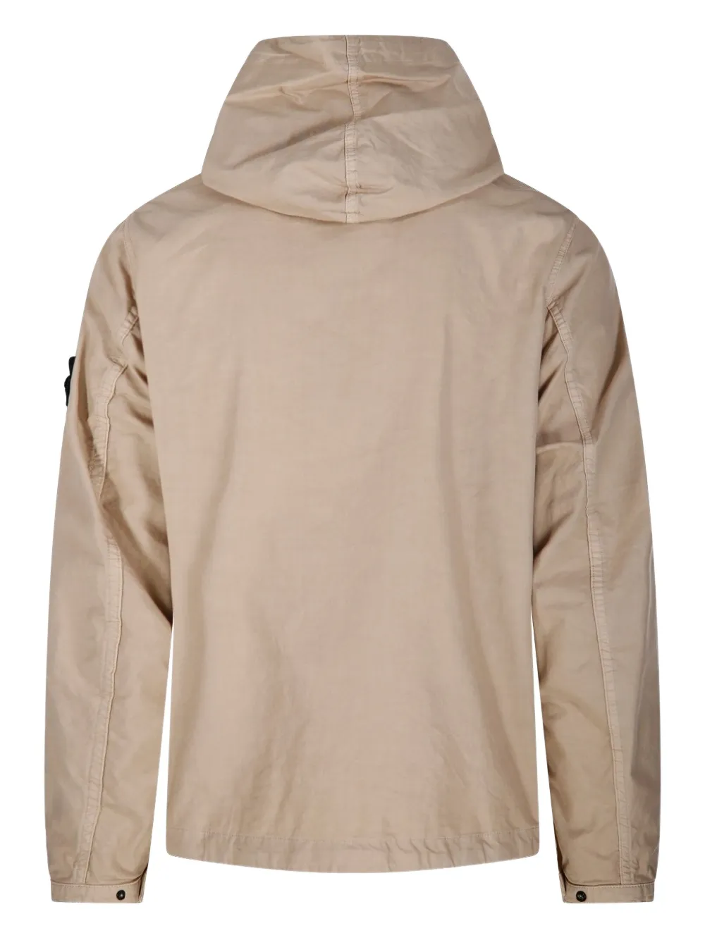 Stone Island Jack met capuchon en zak Beige