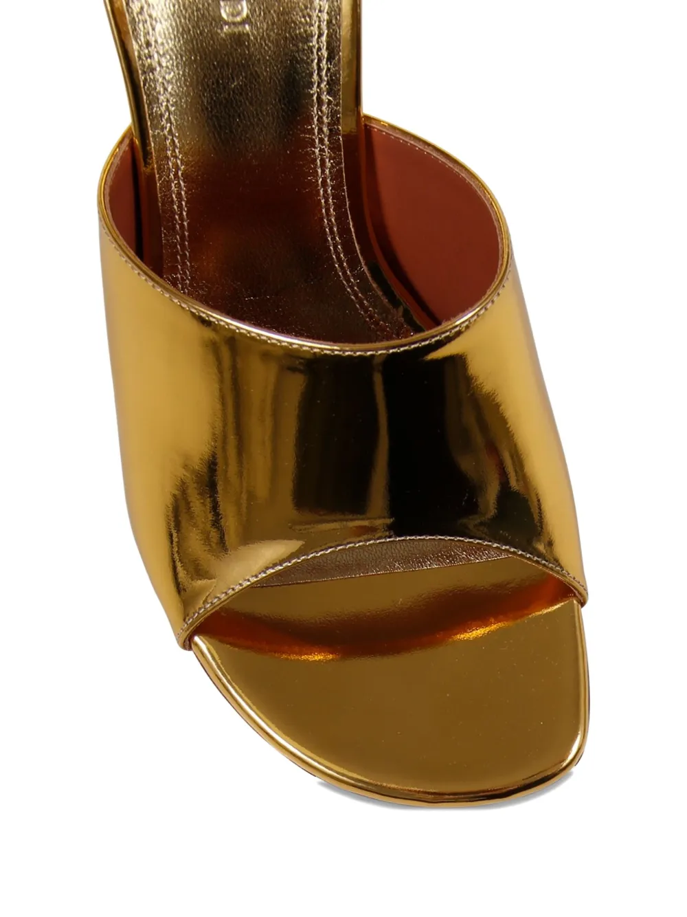 Amina Muaddi 90mm Taylor sculpted-heel sandals Gold