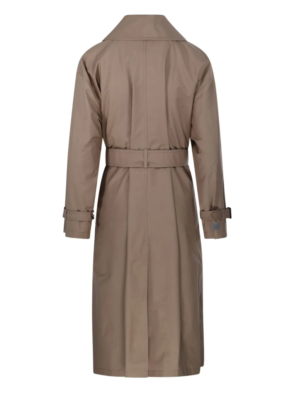 Max Mara Candida jas met ceintuur en dubbele rij knopen Bruin