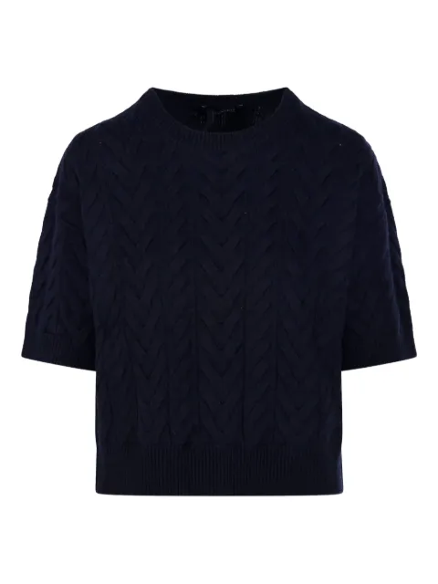 'S Max Mara cable-knit short-sleeve jumper