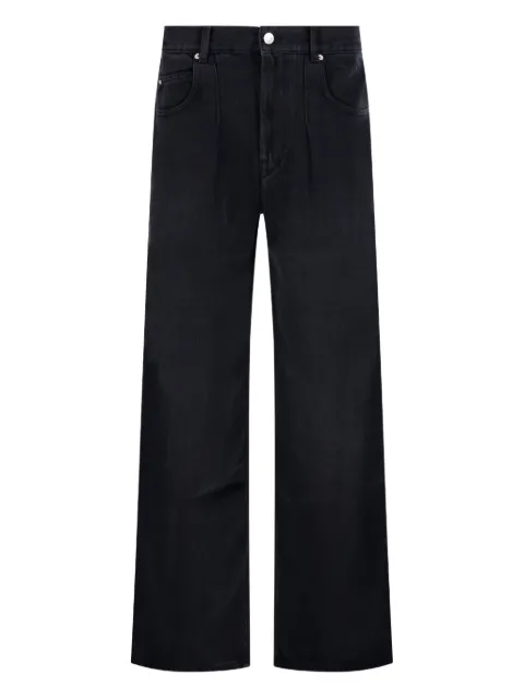 ISABEL MARANT pleated faded jeans