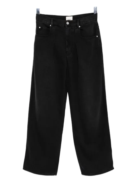 ISABEL MARANT pleated faded jeans