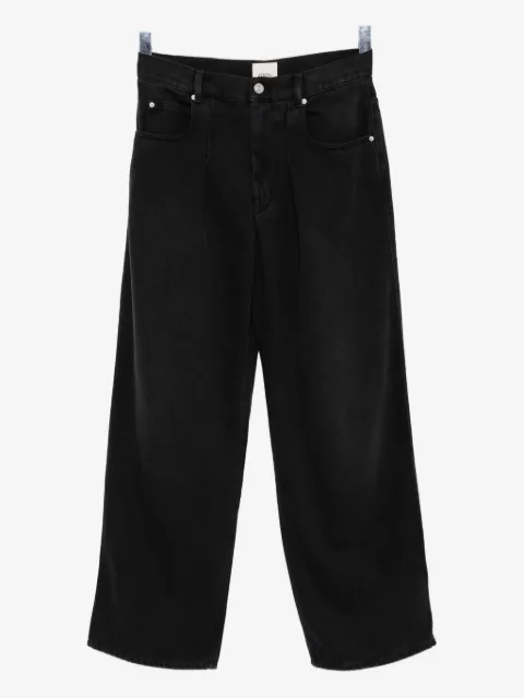 ISABEL MARANT pleated faded jeans