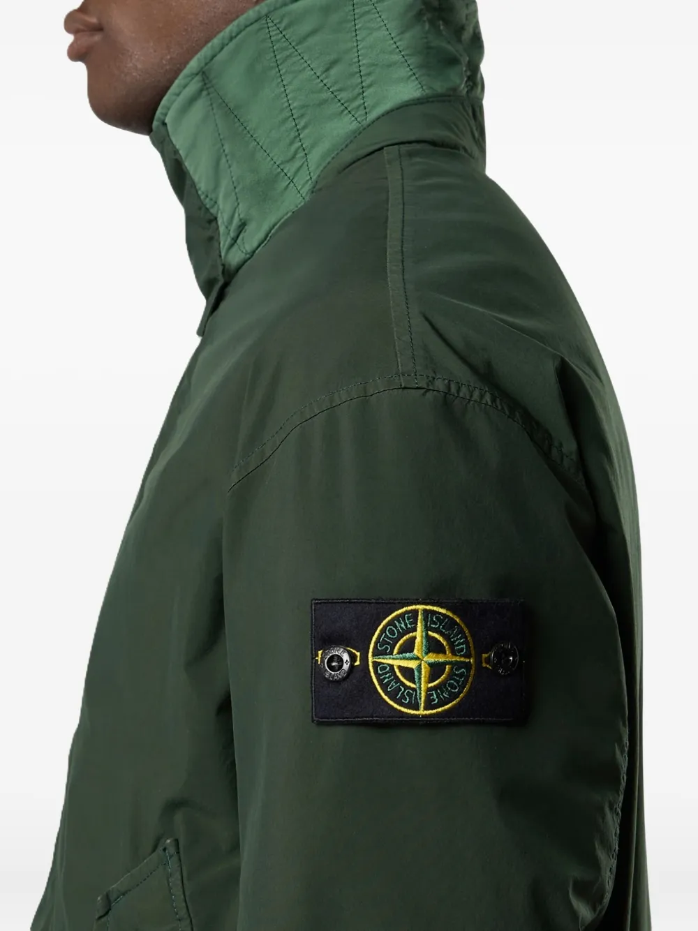 Stone Island Jas met knopen Groen