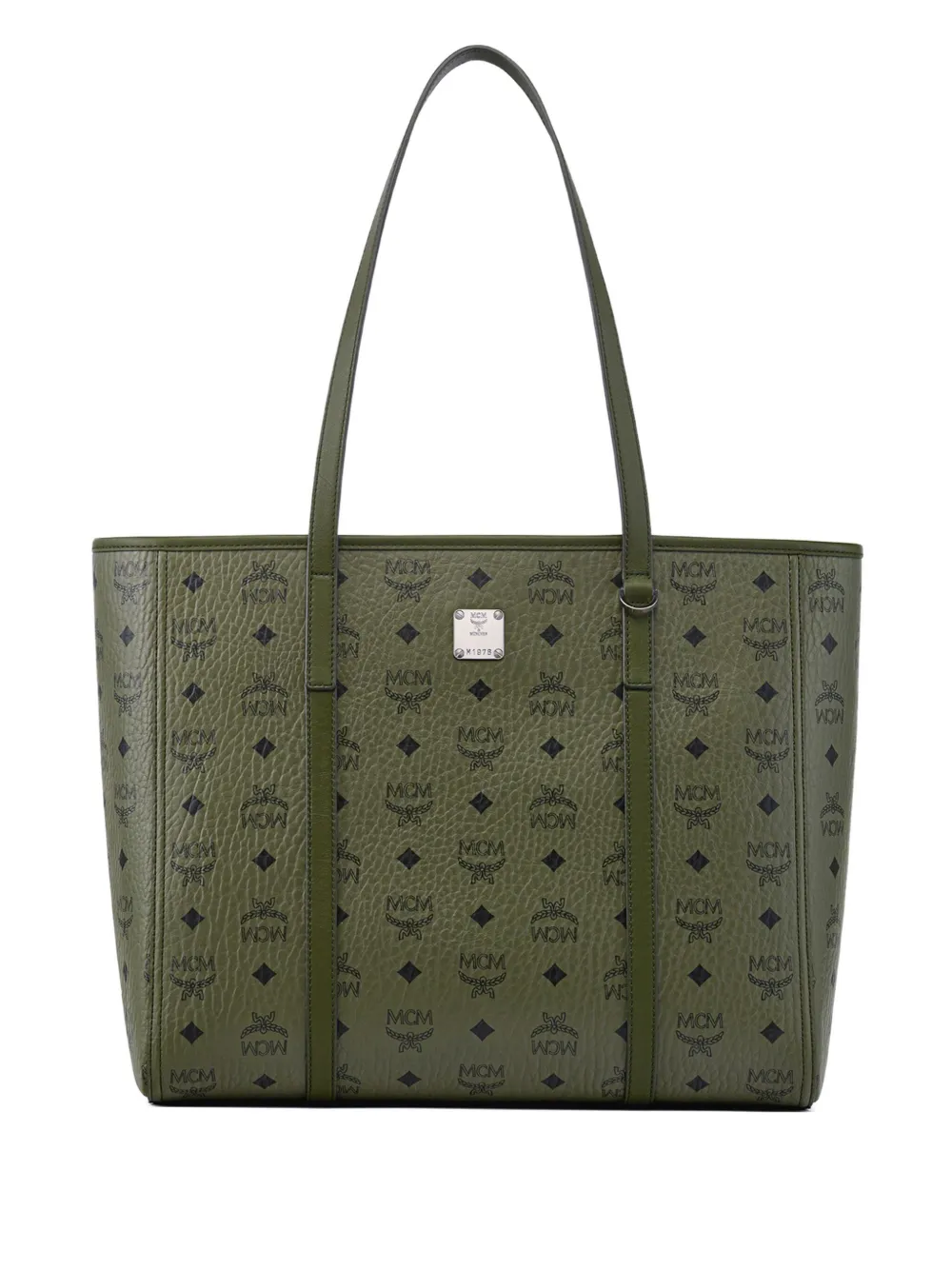 MCM medium Toni leather shopper bag | Green | Image 1