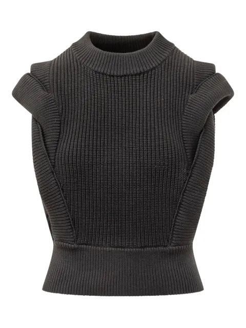IRO ruffled-shoulder knit top