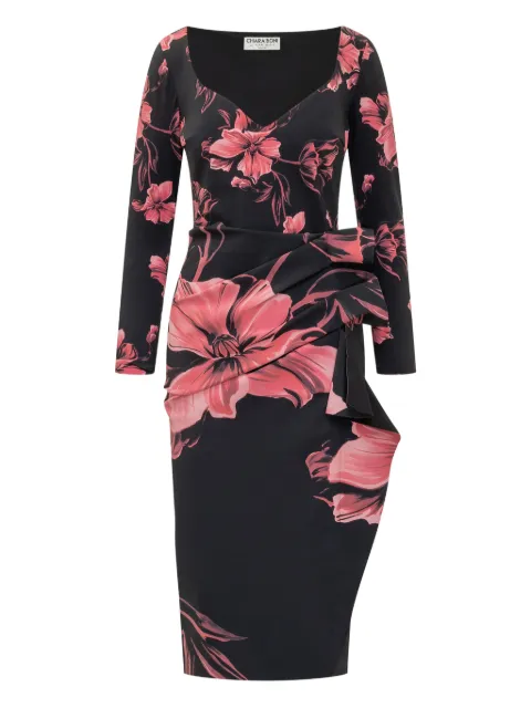 CHIARA BONI La Petite Robe Silvheart floral-print draped midi dress