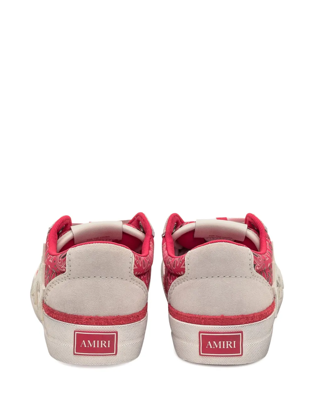 AMIRI Bandana Skate paisley-print trainers Red