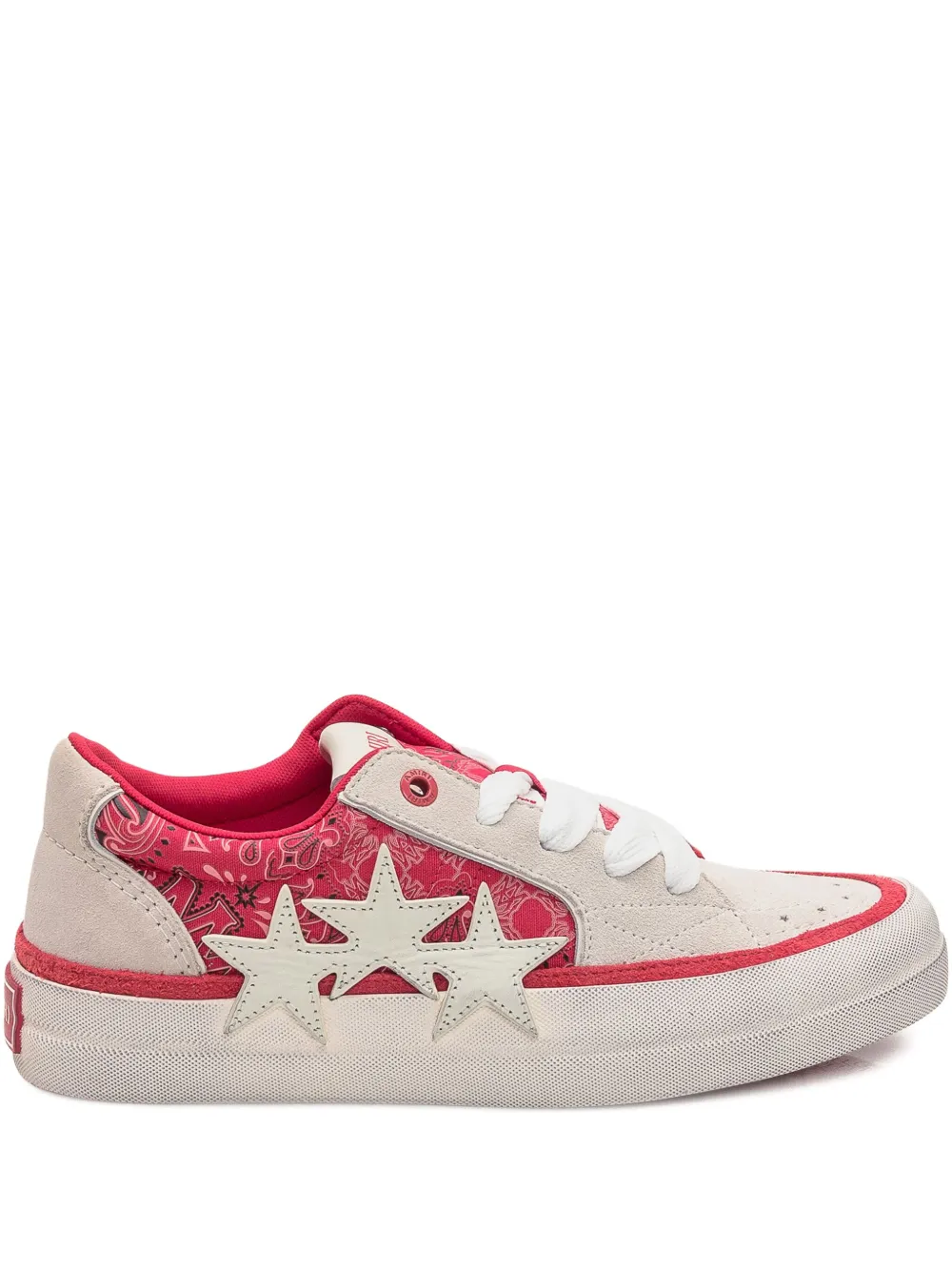 AMIRI Bandana Skate paisley-print trainers Red