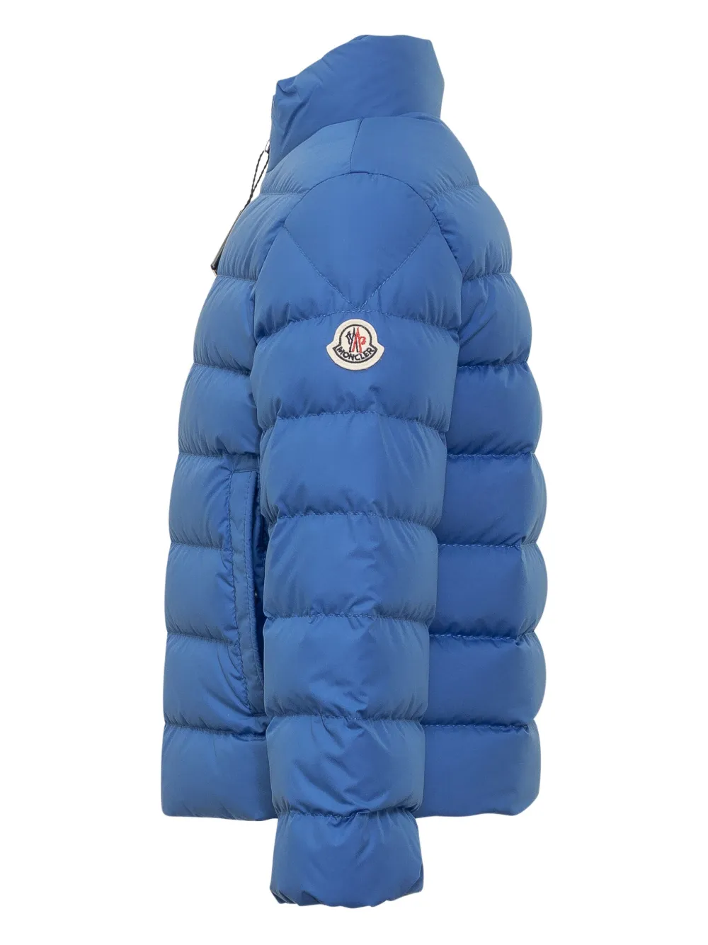 Moncler Enfant quilted padded jacket Blauw