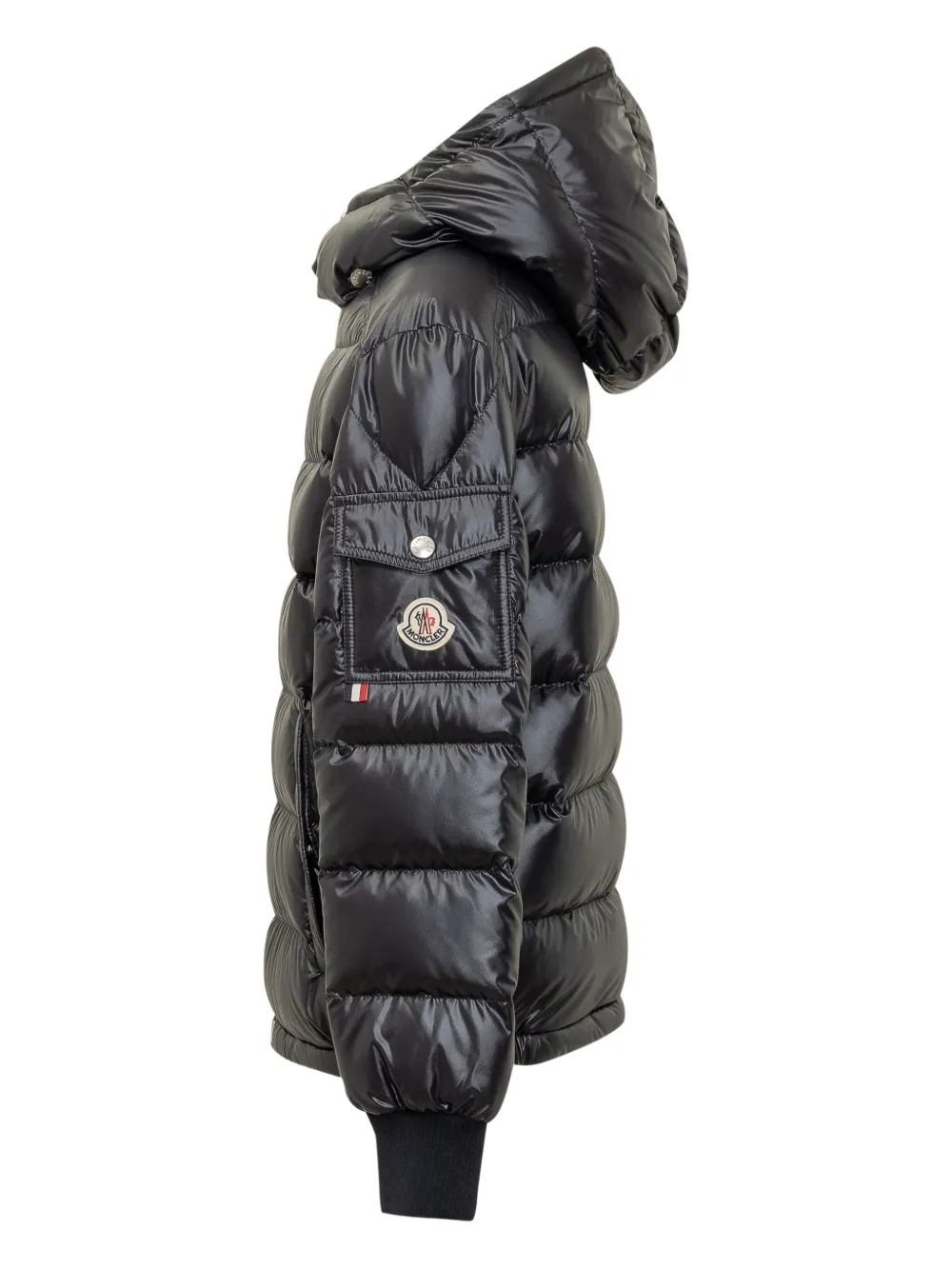 Moncler Enfant hooded puffer jacket Blauw