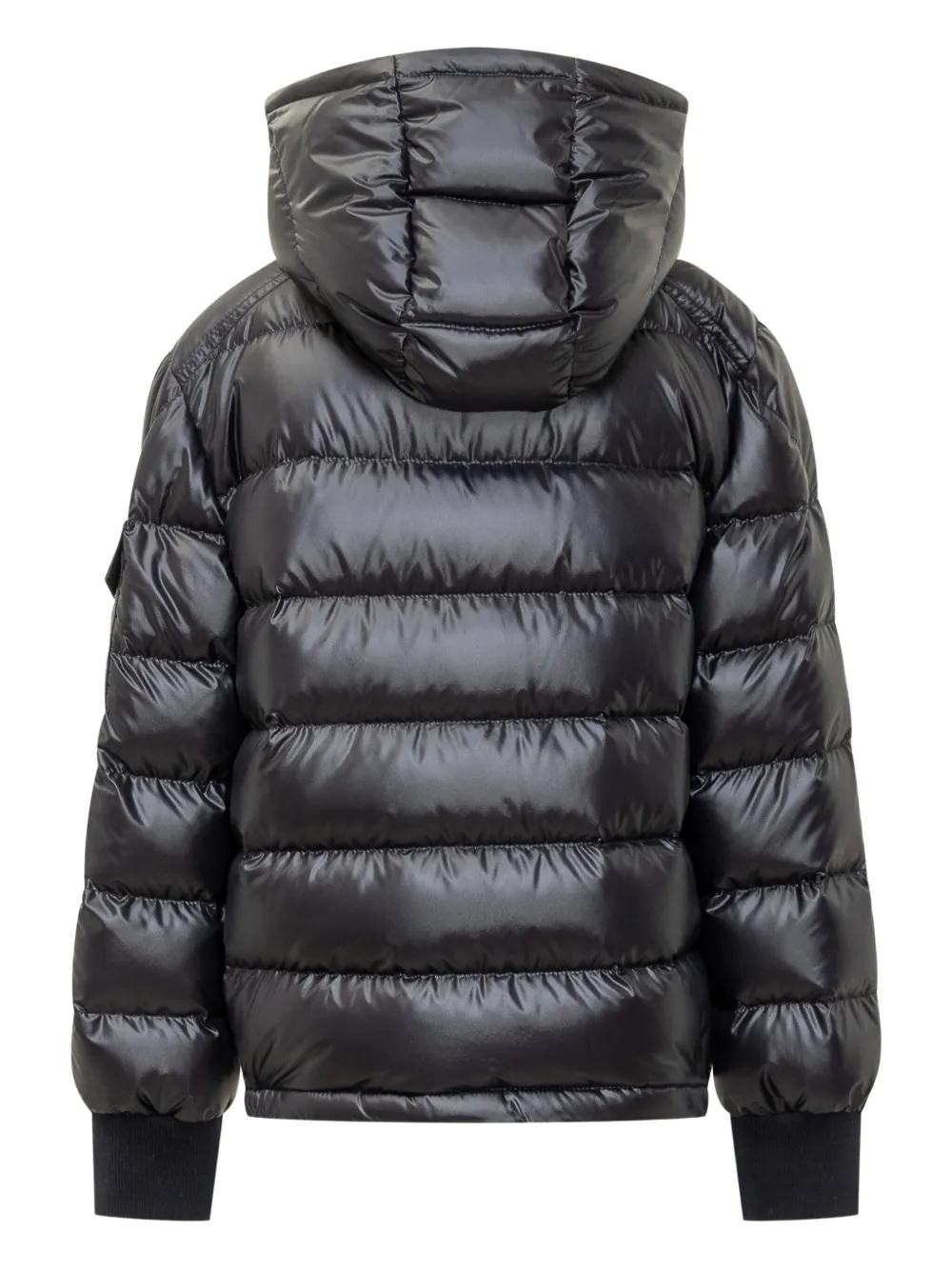 Moncler Enfant hooded puffer jacket Blauw