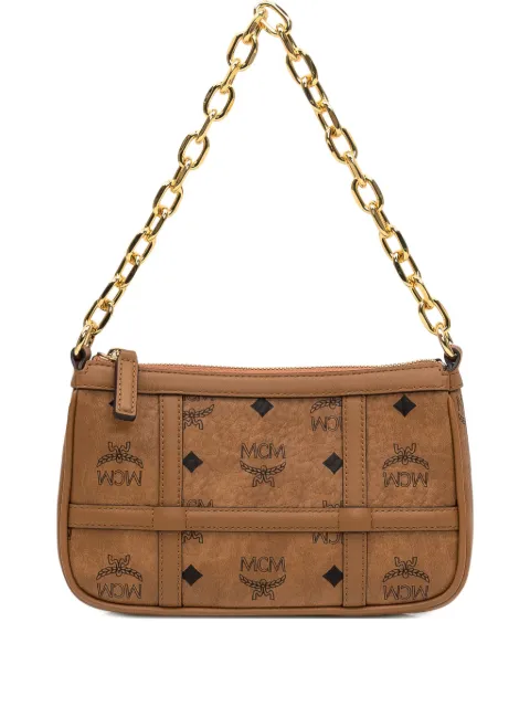 MCM bolsa de hombro Aren con motivo del monograma y cadena