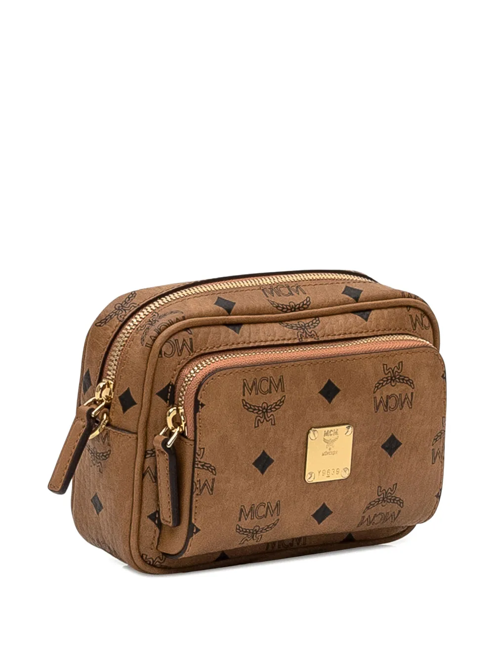 MCM Aren kleine crossbodytas Bruin