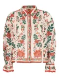 FARM Rio Flower Tapestry cotton shirt - Orange