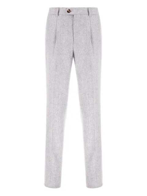 Brunello Cucinelli pleated wool trousers