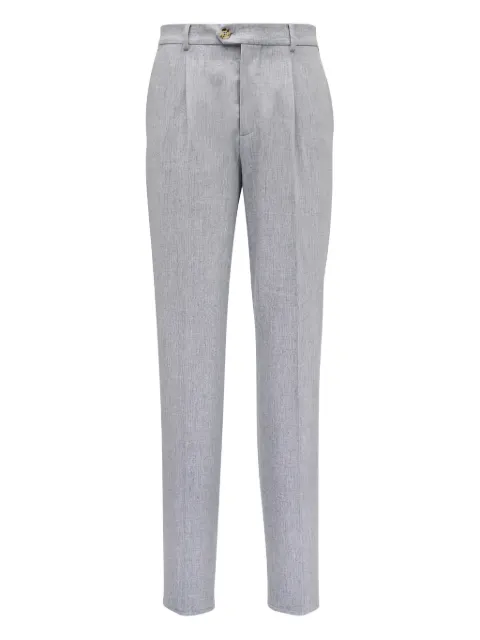 Brunello Cucinelli pleated wool trousers