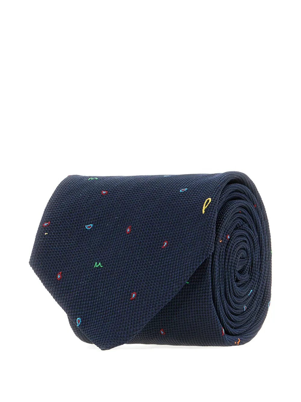 Paul Smith Stropdas met borduurwerk Blauw