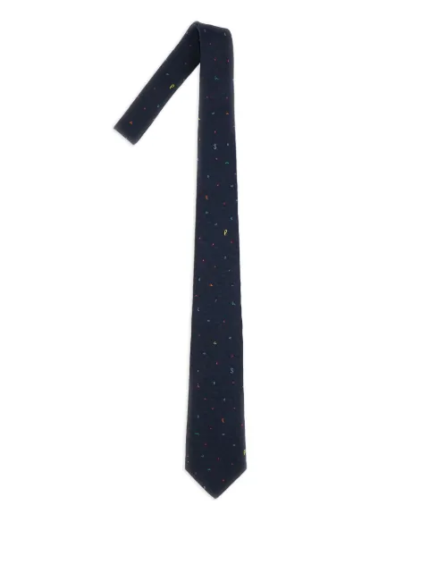 Paul Smith embroidered silk tie