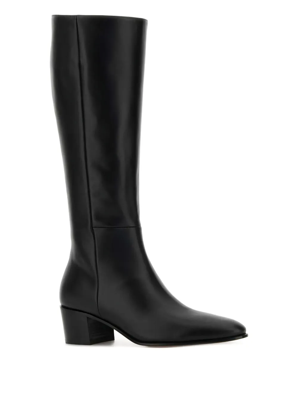 Gianvito Rossi 50 mm Lyell leren laarzen met blokhak Zwart