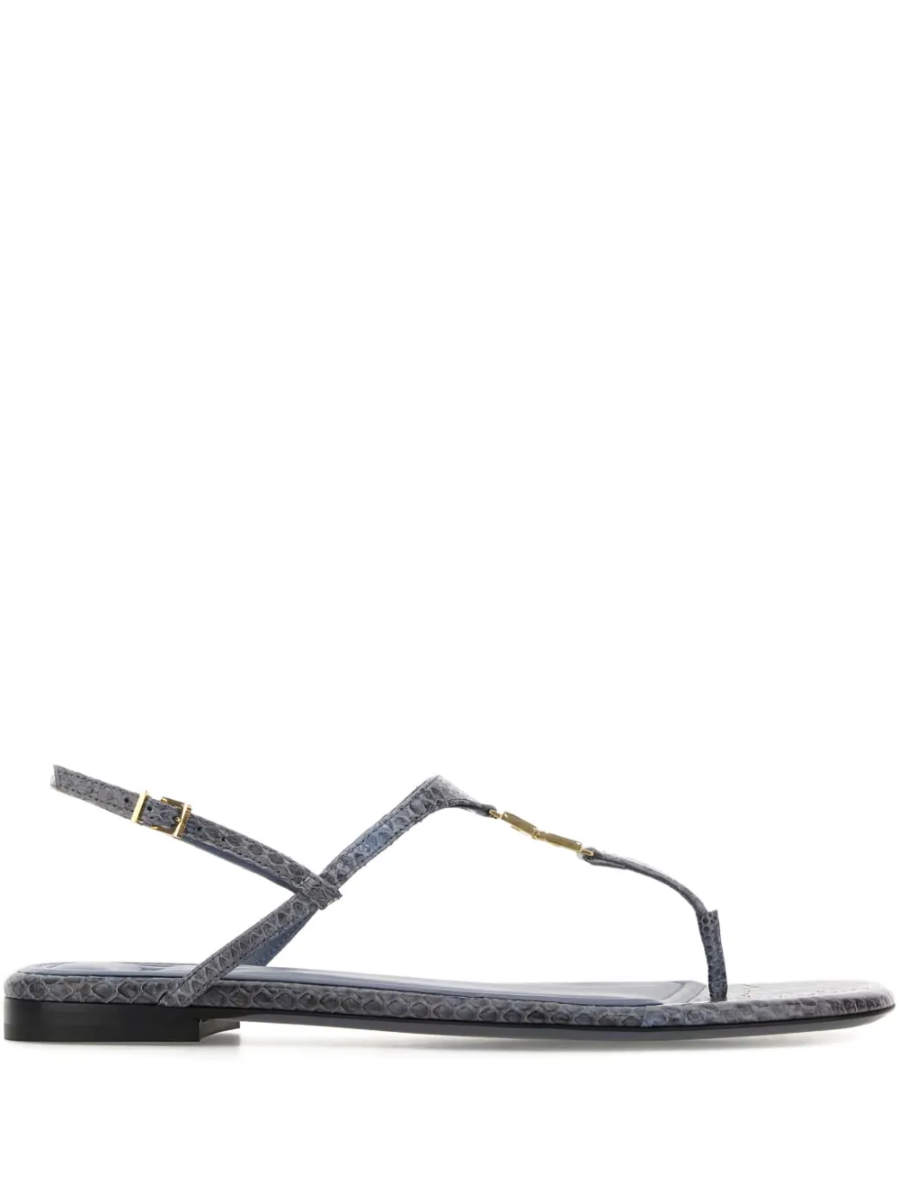 FENDI FFold leather logo sandals F1SJ4|DEEP MIRTO