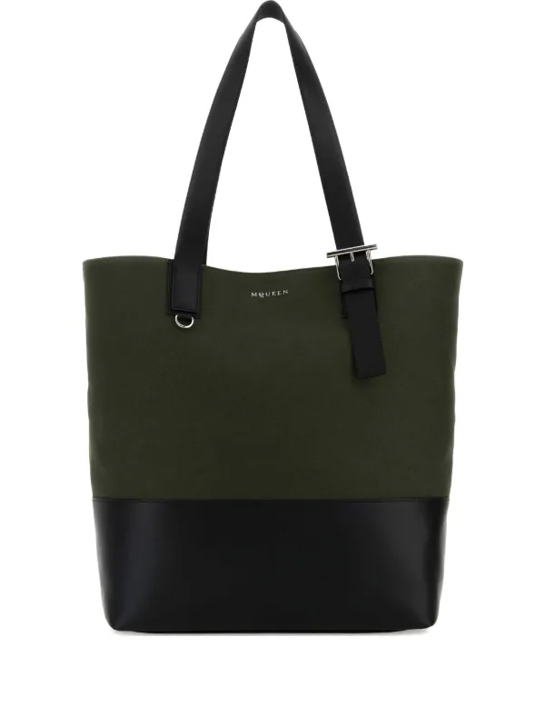 Alexander McQueen Tストラップ ショルダーバッグ | グリーン 