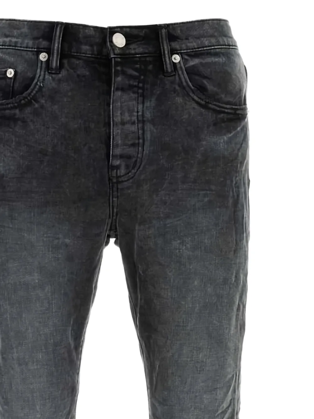 Purple Brand Jeans met riemlussen Zwart