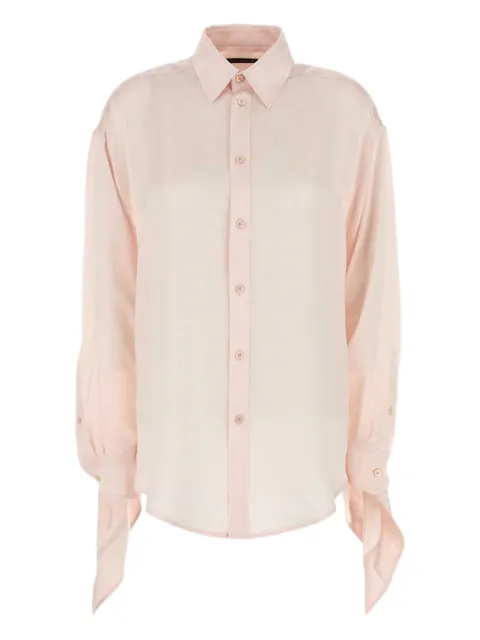 Balenciaga silk ruffled shirt