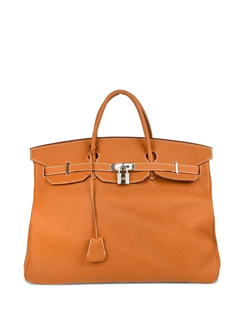Hermès Pre-Owned 2009 バーキン 50 ハンドバッグ - オレンジ Hermès Pre-Owned 2009 バーキン 50 ハンドバッグ - オレンジ