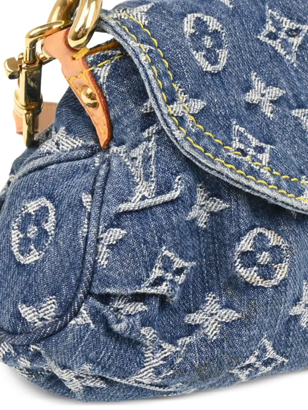 LOUIS VUITTON デニムプリーティ ハンドバッグ