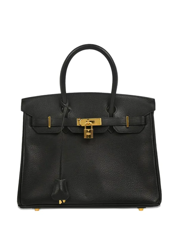 Hermès Pre-Owned 2003 Ardennes Birkin 30 Handbag Black