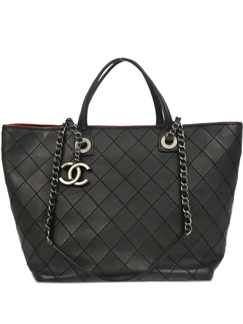 CHANEL Pre-Owned 2015 quilted two-way chain tote bag